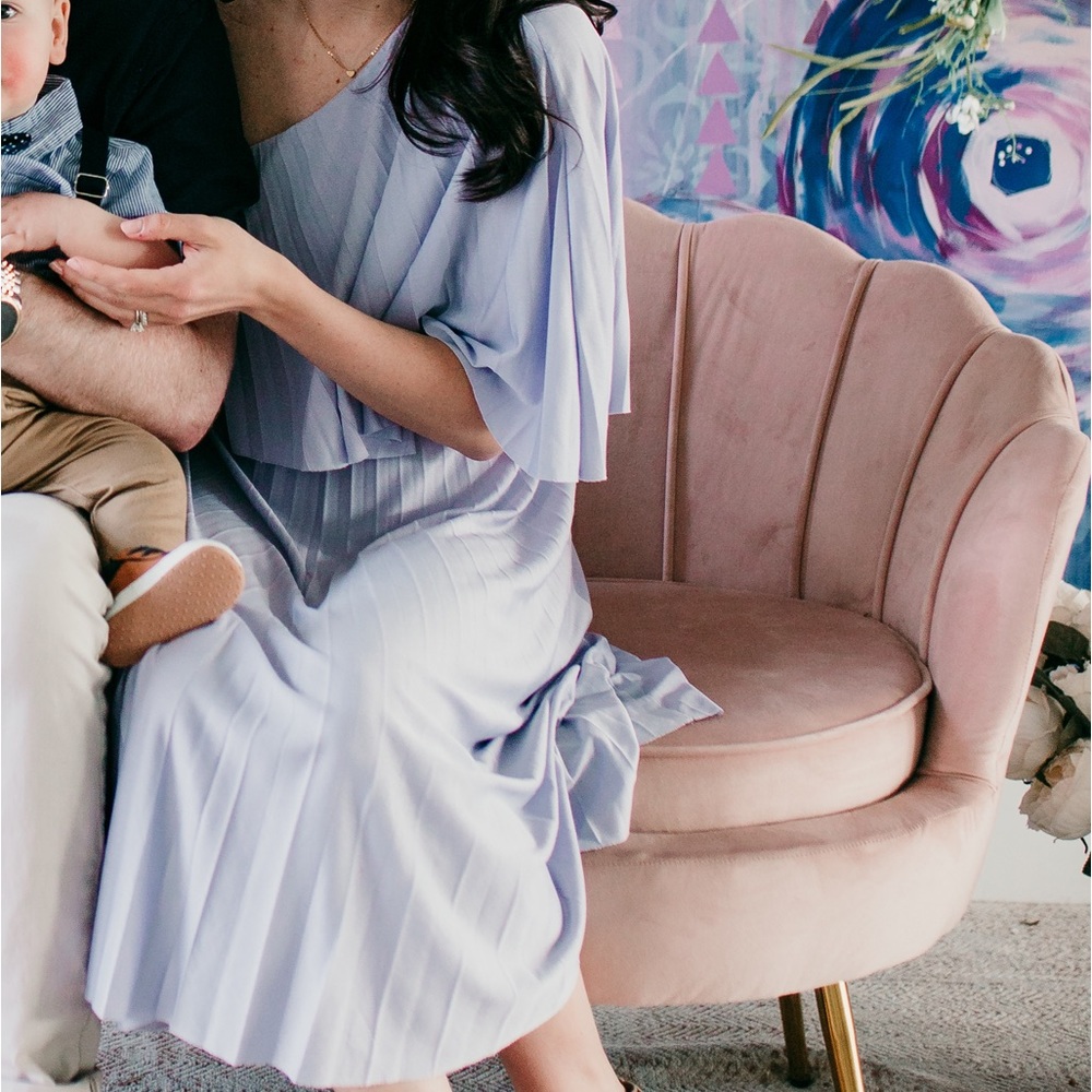 ASOS pleated one shoulder dress